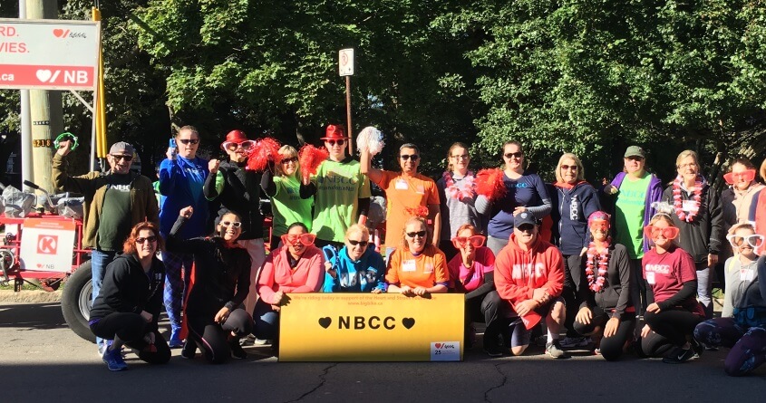 Staff, students, family and friends of NBCC rode the Big Bike around uptown Saint John, raising more than $3,000 in support of the New Brunswick Heart & Stroke Foundation